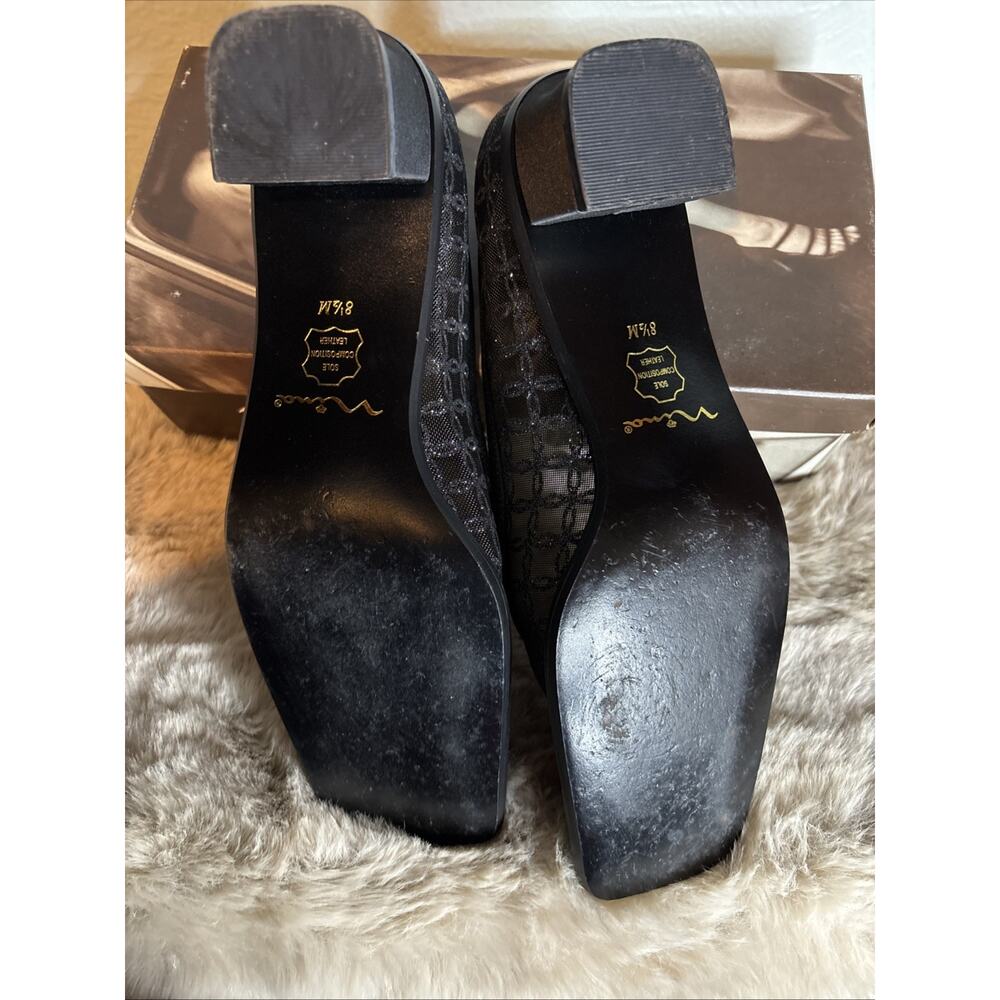 Nina Samson Trell Mesh Black Women's Low Heel‎ Shoe Size US 8.5 M Original Box - Picture 8 of 11